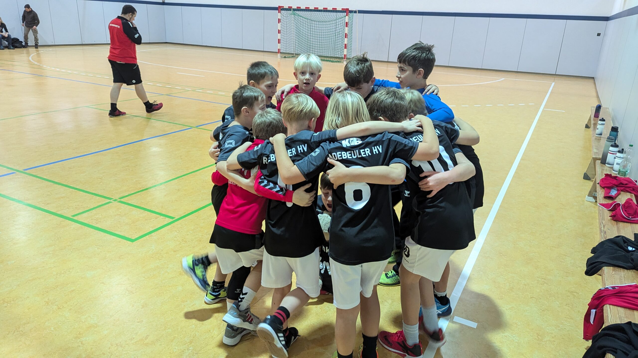 Jahresabschluss Radebeuler HV Kinder in einer Handballarena in Radebeul Januar 2025