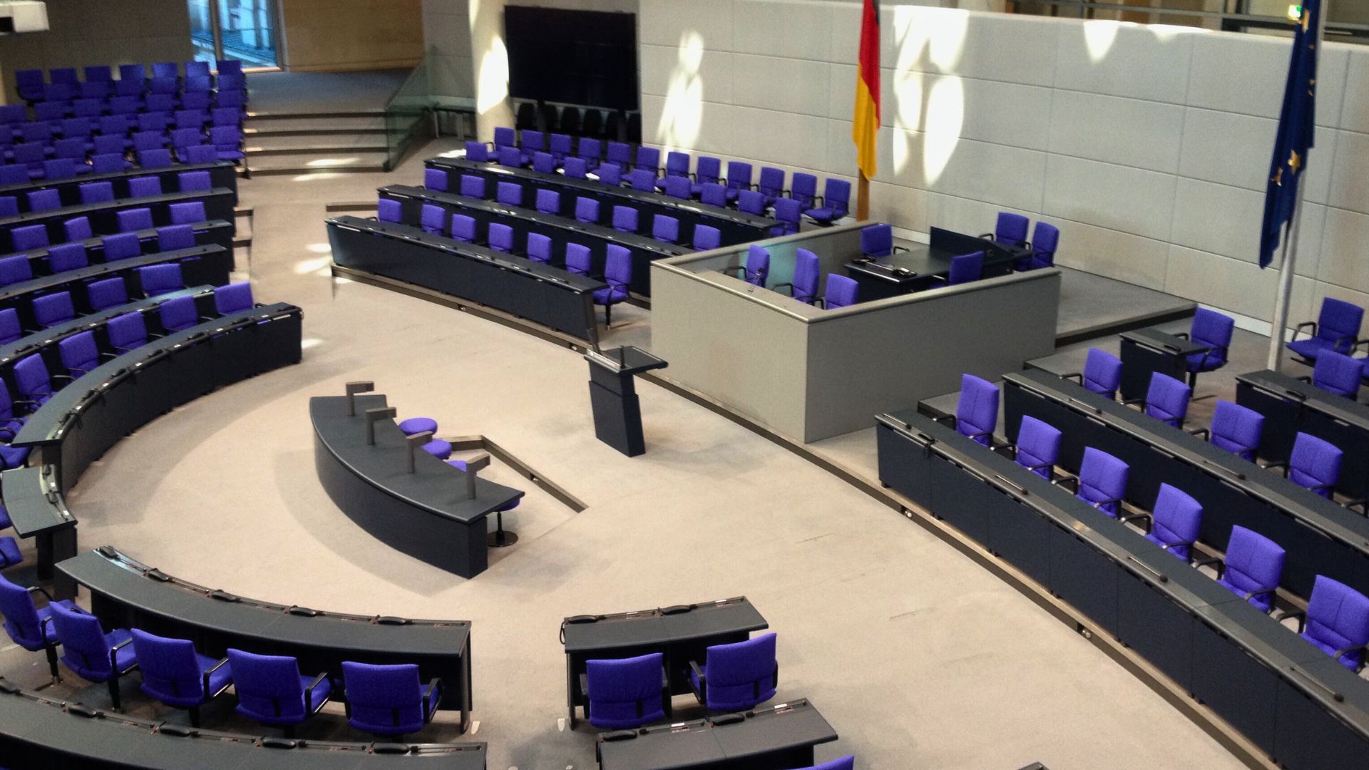 Deutscher Bundesta Plenarsitze oder Abgeordnetensitze