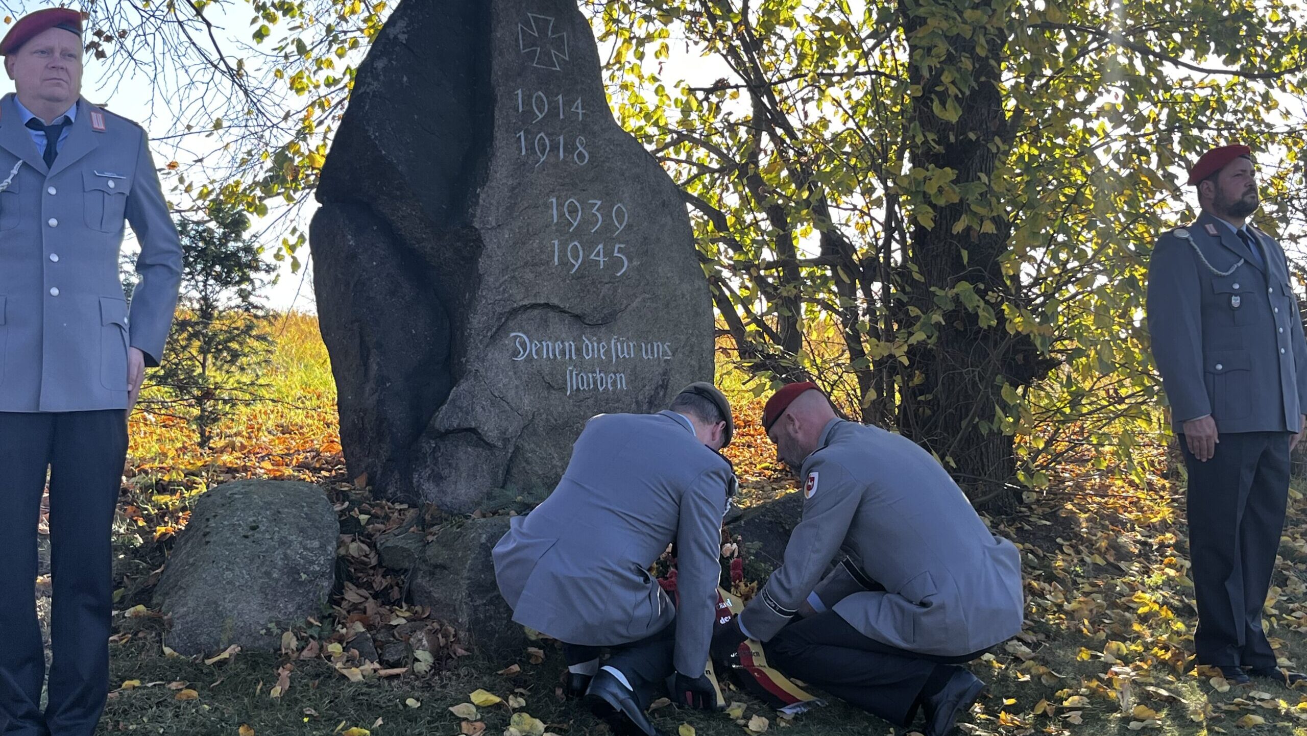 Soldaten Gedenken an die Toten