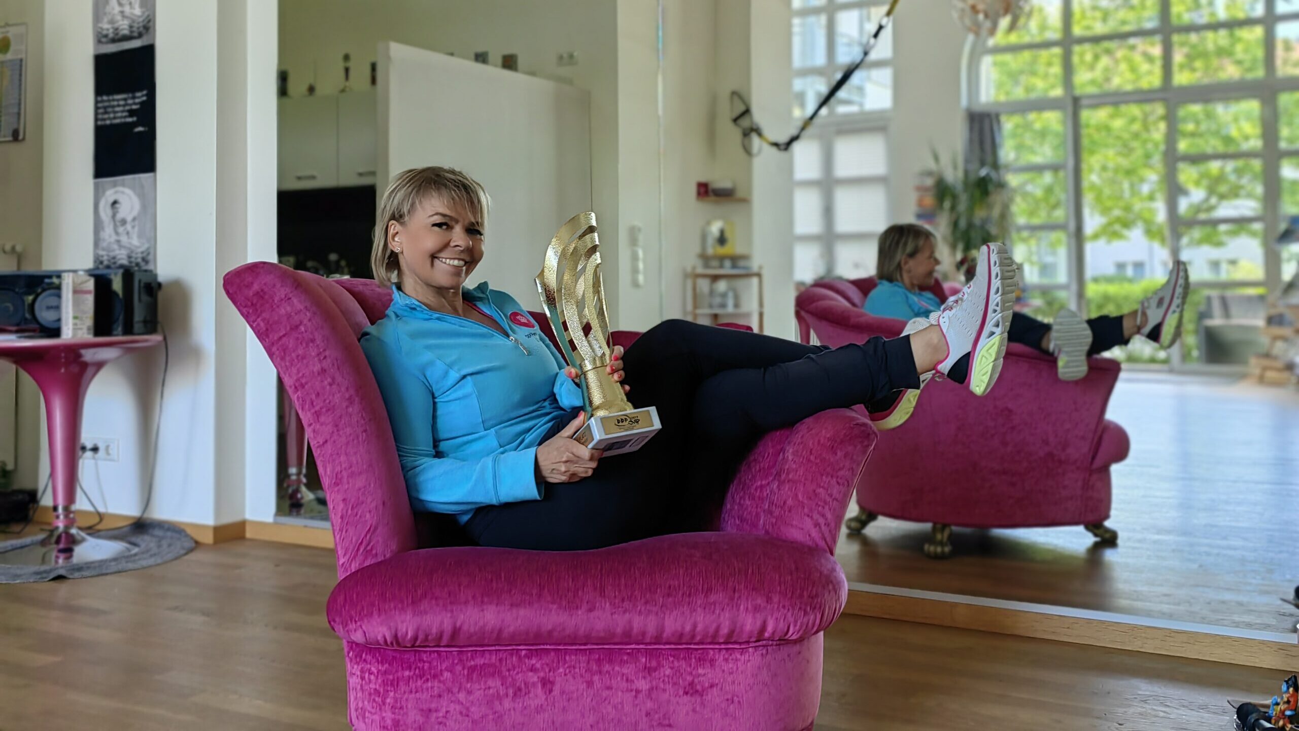 Veranstalterin Dörte Freitag, elfmalige Weltmeisterin im HipHop und Gründerin des DDProject e.V.