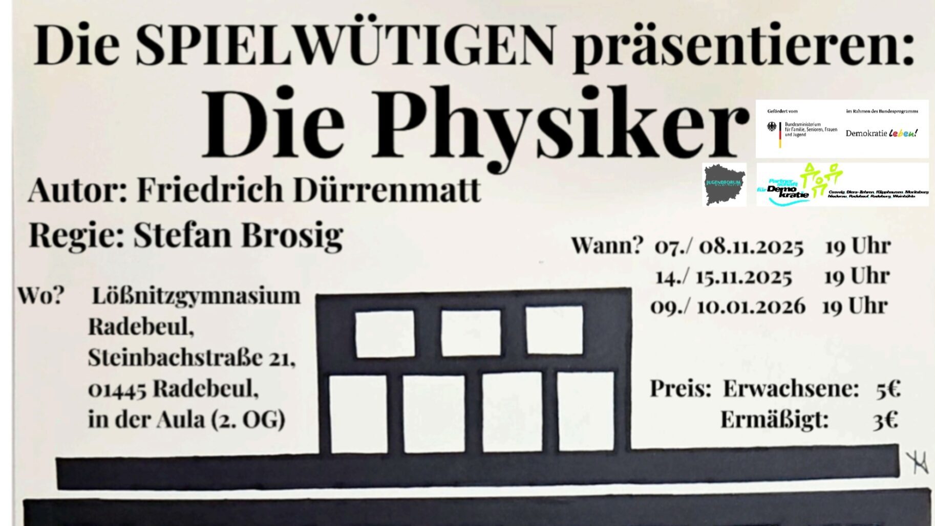 Wer die Theatergruppe des Lößnitzgymnasiums sehen möchte, hat noch einmal die Gelegenheit dazu.