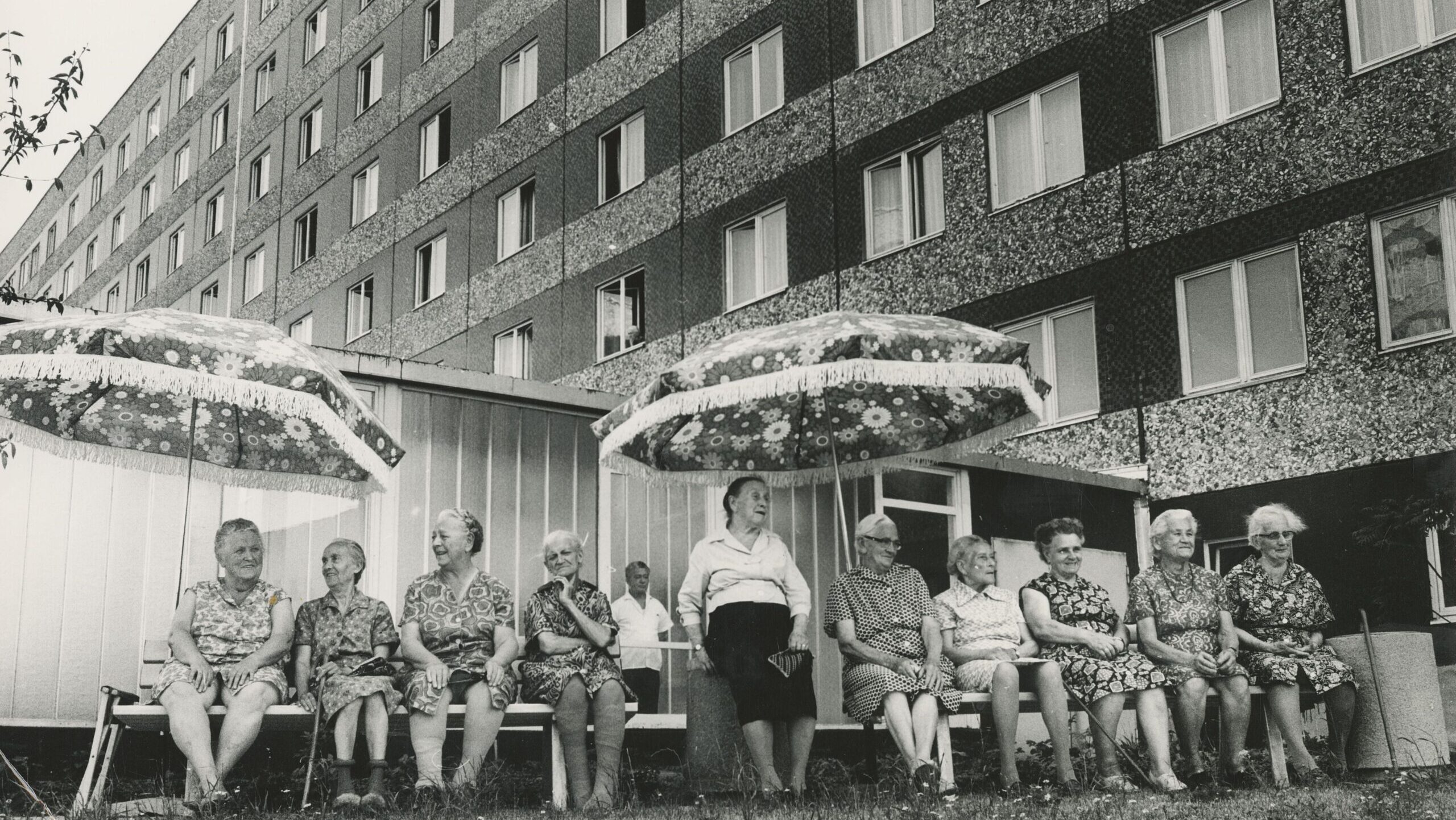 Altersheim "Olga Körner" in Dresden um 1974. Foto © Erich Höhne Deutsche Fotothek