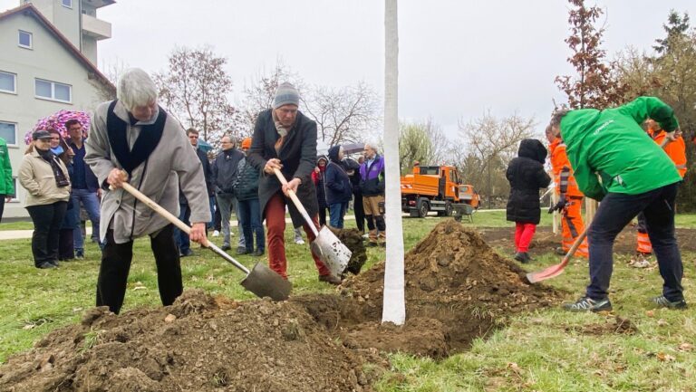 Baumpflanzung zu Ehren von Michael Reichenbach - Foto © Stadtverwaltung Coswig