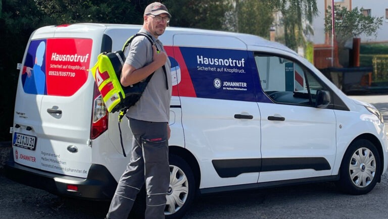 Es wird direkt ein Sanitätshelfer der Johanniter losgeschickt, kein Sicherheitsdienst. Foto © Johanniter