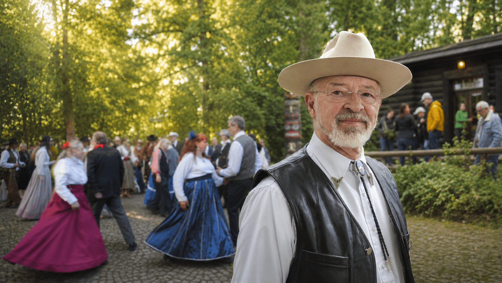 Volkmar Kunze im Karl May Museum zum Country Frühshoppen in Radebeul - Foto © Radebeul Aktuell (PS)