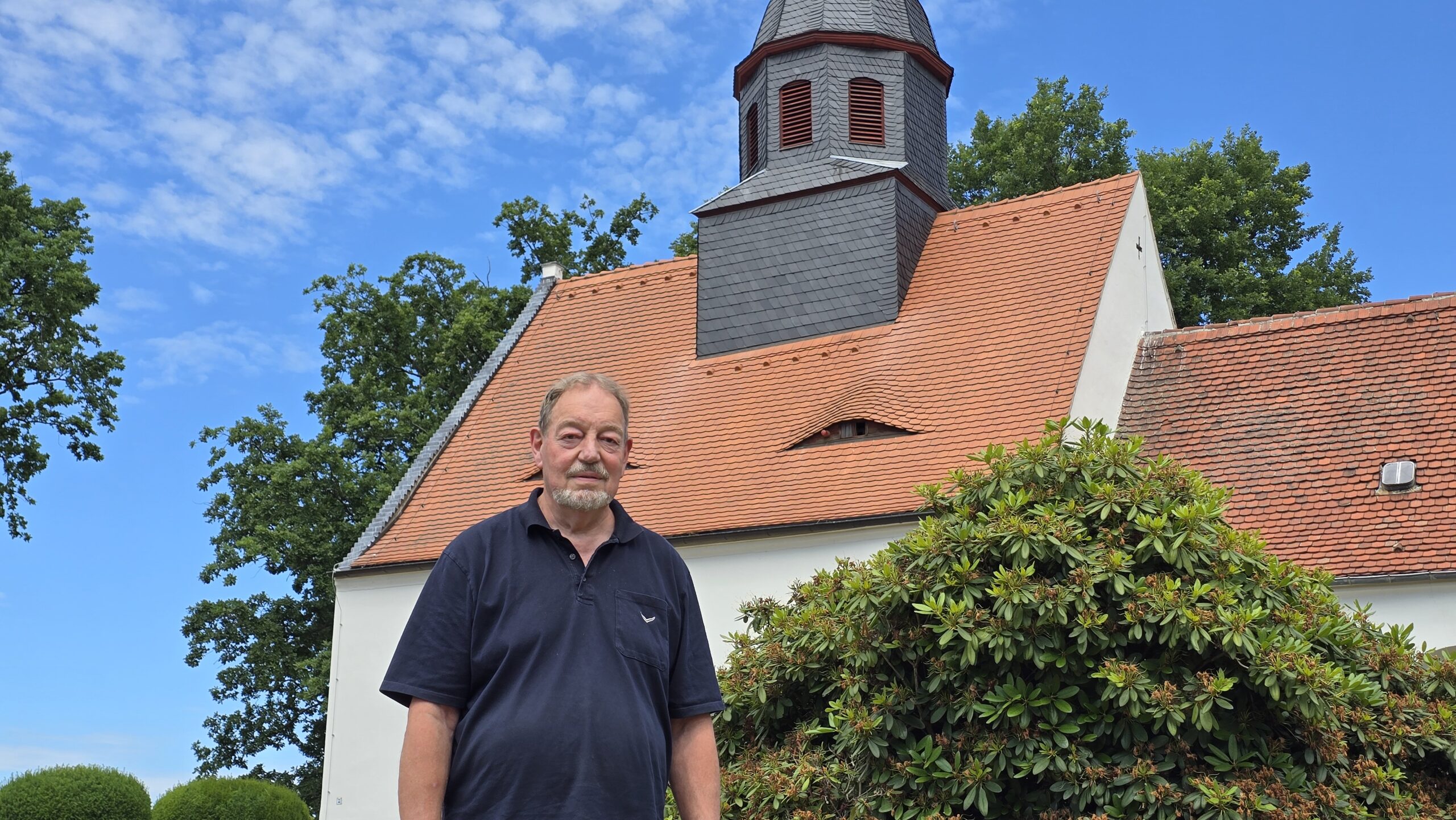 Winfried Tegge engagiert sich für die Steinbacher Kirche und den Moritzburger Reitverein und jetzt für die Bürgerinitiative. Foto © Branczeisz