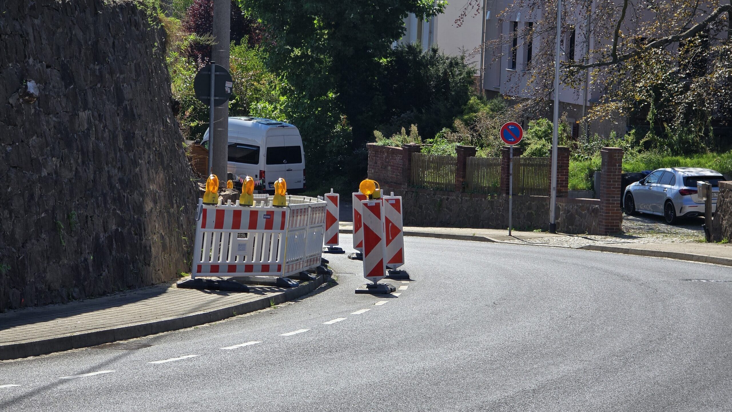 Radebeul will die Moritzburger Straße zwischen Neuländer und Jägerhofstraße ab 2028 verbreitern. Foto © Branczeisz