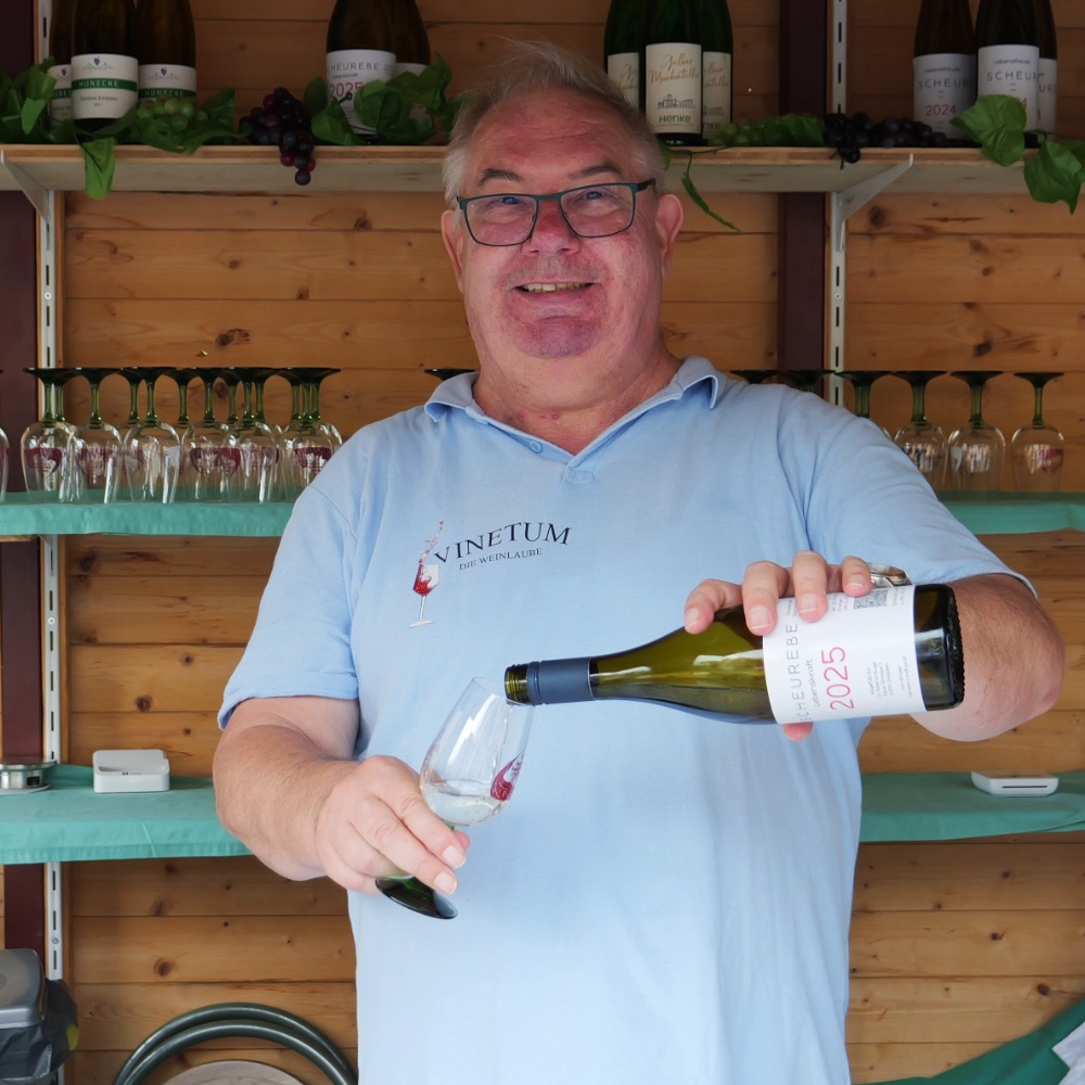 Uwe Rösler vom Vinetum die Weinlaube – Foto © C. Nitsche