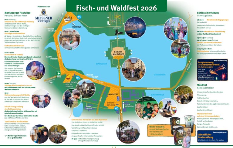 Moritzburg feiert Fisch und Wald – doch das Wasser wird knapp